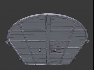 old basement door Modèle 3D