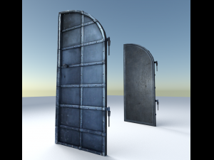old basement door Modèle 3D