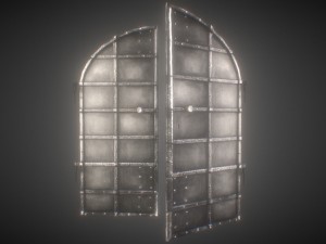 old basement door Modèle 3D