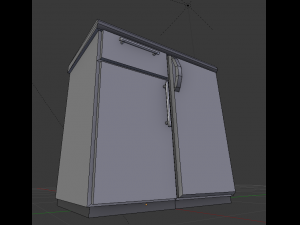 cabinet with integrated freezer Modelo 3D