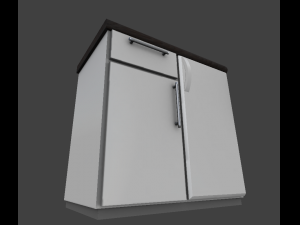 cabinet with integrated freezer Modelo 3D