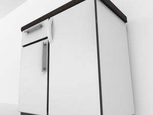 cabinet with integrated freezer Modelo 3D