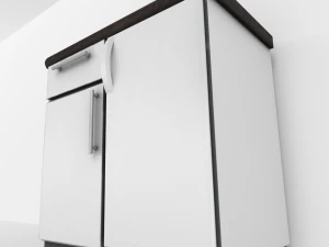 cabinet with integrated freezer 3D Model
