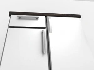 cabinet with integrated freezer 3D Model