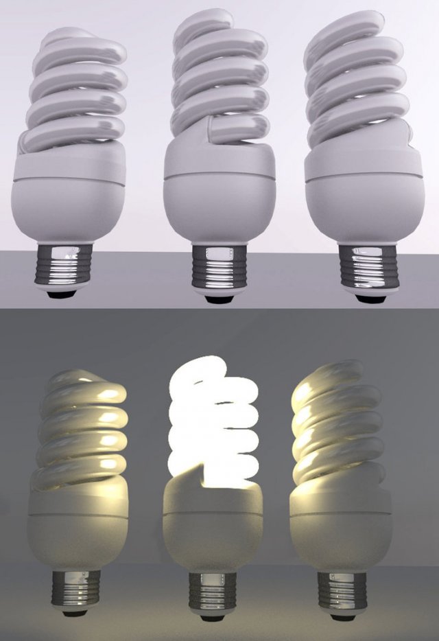 energy saving lamp Modèle 3D .c4d .max .obj .3ds .fbx .stl .blend 
