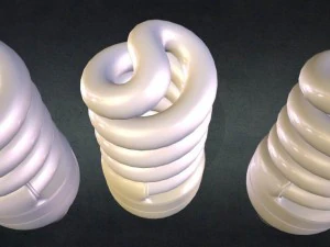 l&acirc;mpada economizadora de energia Modelo 3D