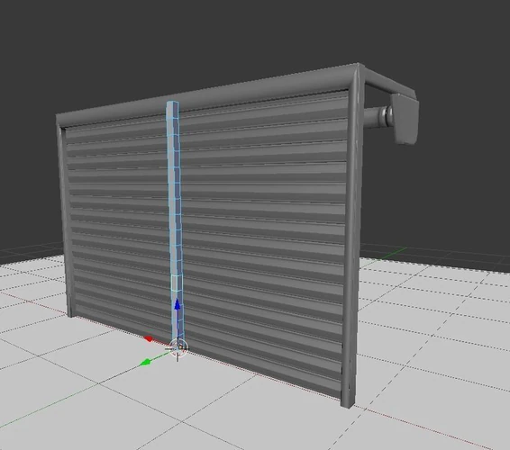 roller shutters rigged animated 3D Model .c4d .max .obj .3ds .fbx .stl .blend