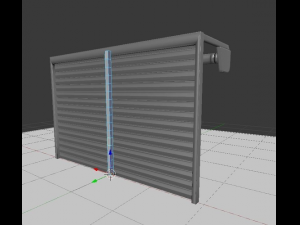roller shutters rigged animated 3D Model
