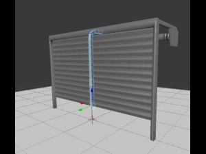 roller shutters rigged animated 3D Модель