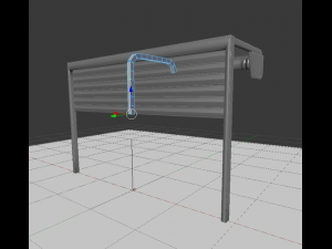 roller shutters rigged animated 3D Модель