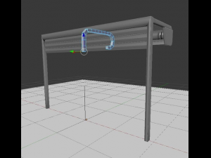 roller shutters rigged animated 3D Модель