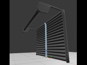 roller shutters rigged animated 3D Модель