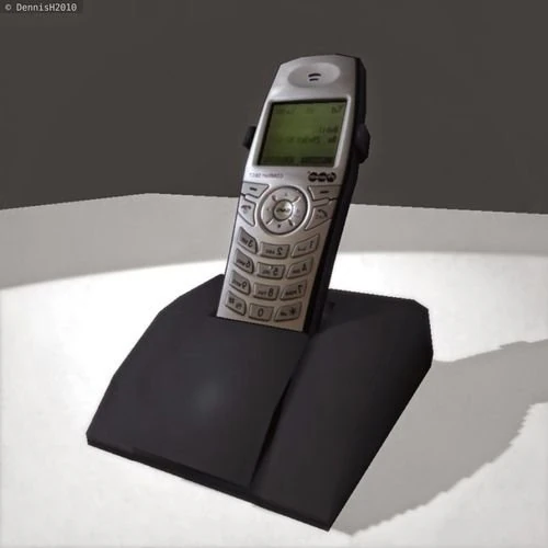 wireless office phone 3D Model .c4d .max .obj .3ds .fbx .stl .blend 