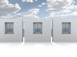window component rigged and animated 3D Model