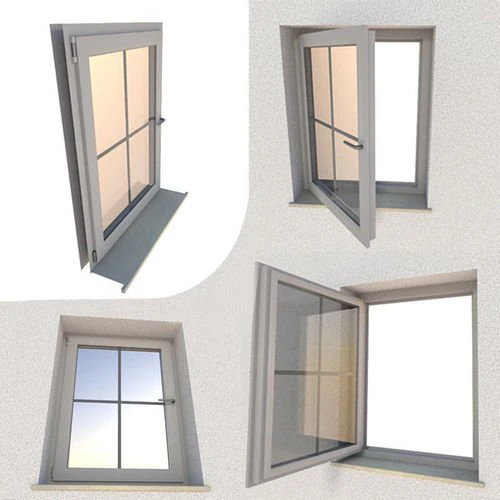window component rigged and animated 3D Model .c4d .max .obj .3ds .fbx .stl .blend 