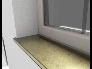 window component rigged and animated 3D Model