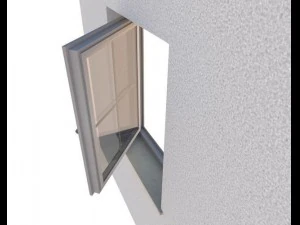 window component rigged and animated 3D Model