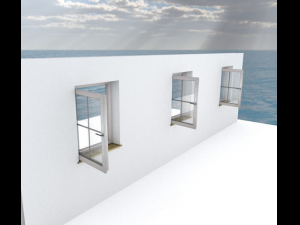 window component rigged and animated Modello 3D
