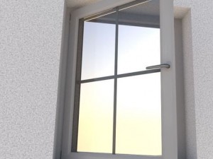 window component rigged and animated Modello 3D