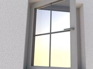 window component rigged and animated 3D Model