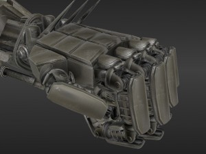 robot arms rigged 3D 모델