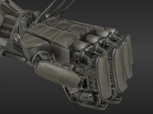robot arms rigged 3D Model