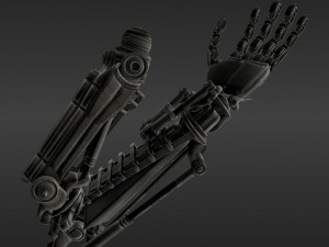 robot arms rigged 3D 모델