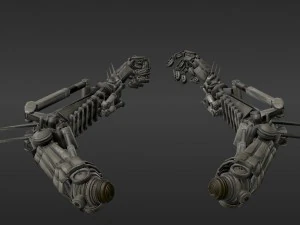 robot arms rigged 3D Model