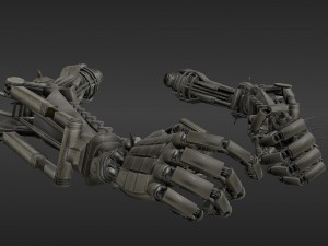robot arms rigged 3D 모델