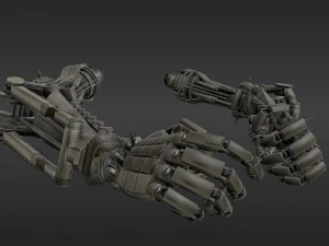 robot arms rigged 3D Model