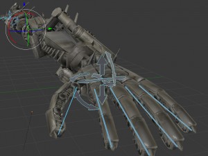 robot arms rigged 3D 모델
