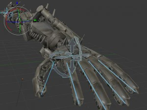 robot arms rigged 3D Model