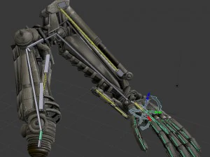 robot arms rigged 3D Model