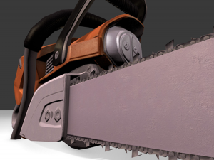 chainsaw animated Model 3D