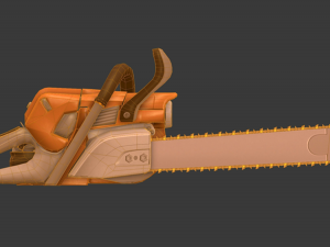 chainsaw animated Model 3D