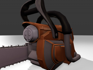 chainsaw animated Model 3D