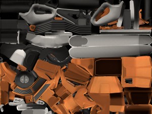 chainsaw animated Model 3D