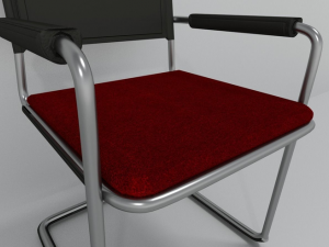 chair for the waiting room Modelo 3D
