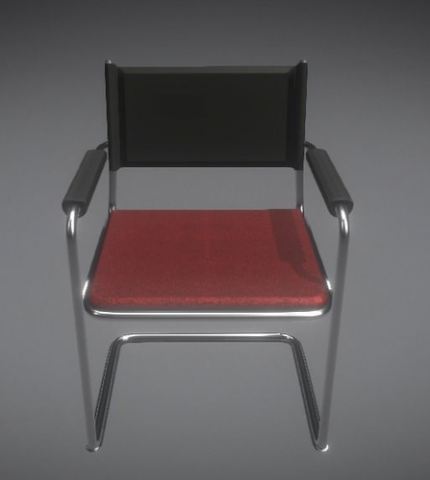 chair for the waiting room Modelo 3D .c4d .max .obj .3ds .fbx .stl .blend 