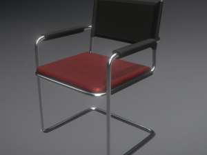 chair for the waiting room Modelo 3D