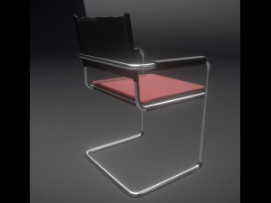 chair for the waiting room Modelo 3D