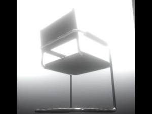 chair for the waiting room Modelo 3D