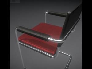 chair for the waiting room Modelo 3D