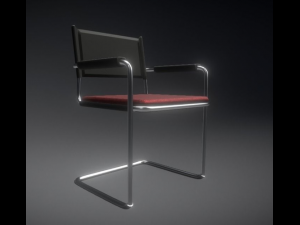 chair for the waiting room Modelo 3D