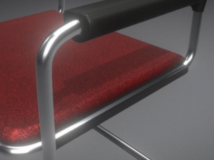 chair for the waiting room Modelo 3D