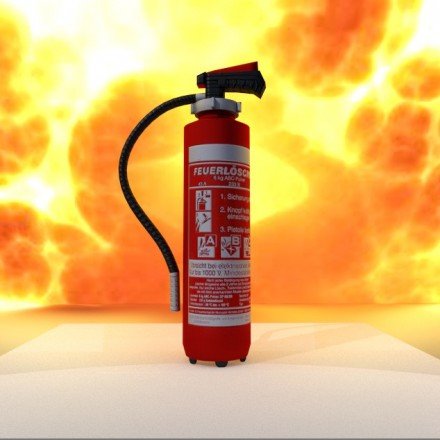 fire extinguisher 3D Model .c4d .max .obj .3ds .fbx .stl .blend 