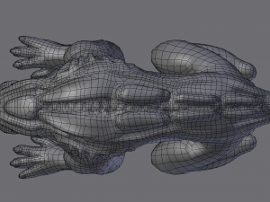 alien animal rigged and animated 3D 模型