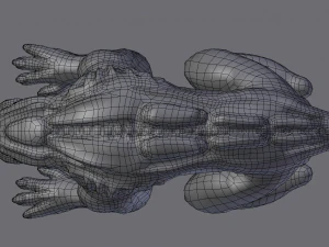 obce zwierzę uzbrojone i animowane Model 3D