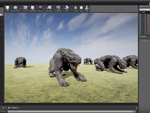 alien animal rigged and animated 3D 模型