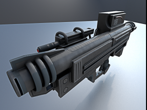 heavy blaster 3D 模型